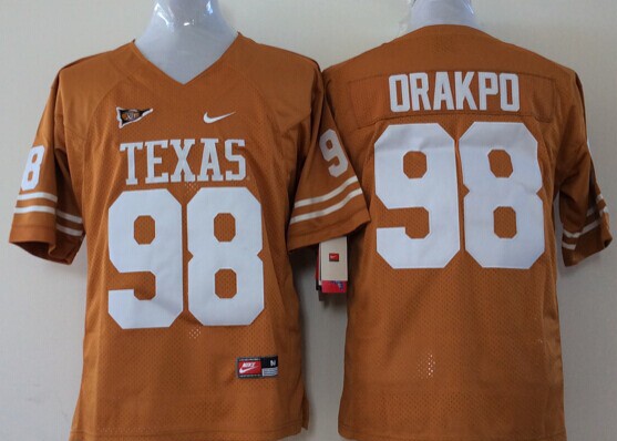 Men's Texas Longhorns Brian Orakpo #98 Orange Team Jersey Men's Texas Longhorns Brian Orakpo #98 Orange Team Jersey